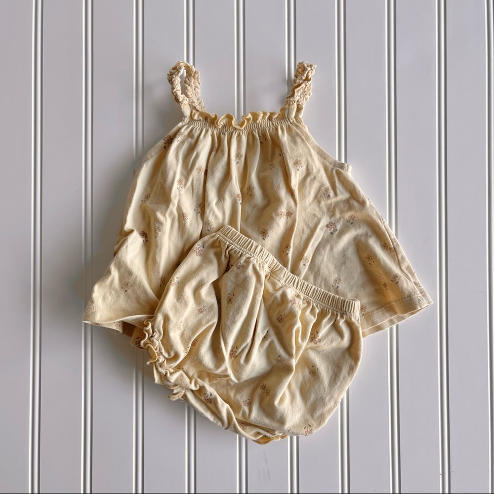 Rylee + Cru Top & Bloomer Set || Little Flowers